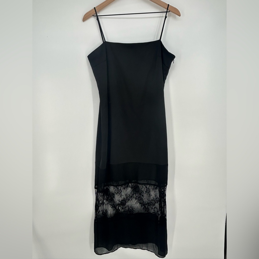"NWT" WAYF Nordstrom Women's Black Lace‎ Maxi Dress In Medium- Whimsigoth/Witchy